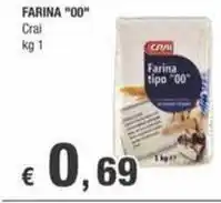 Crai FARINA "00" Crai kg 1 offerta