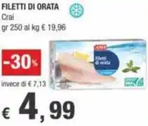 Crai FILETTI DI ORATA Crai offerta