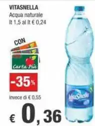 Crai VITASNELLA Acqua naturale It 1,5 offerta