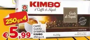 Crai CAFFÈ GUSTO DI NAPOLI KIMBO 250 g x 4 offerta