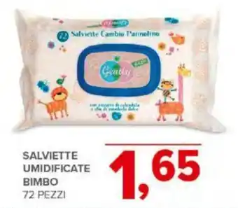 SALVIETTE UMIDIFICATE BIMBO 72 PEZZI