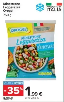 Carrefour Market Minestrone Leggerezza Orogel offerta