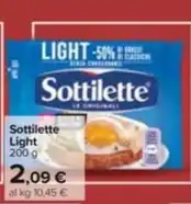 Carrefour Market Sottilette Light 200 g offerta