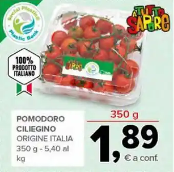 Todis POMODORO CILIEGINO ORIGINE ITALIA 350 g offerta