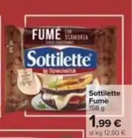 Carrefour Market Sottilette Fumè 158 g offerta