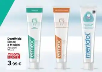 Carrefour Market Dentifricio Elmex o Meridol Assortiti 75 ml offerta