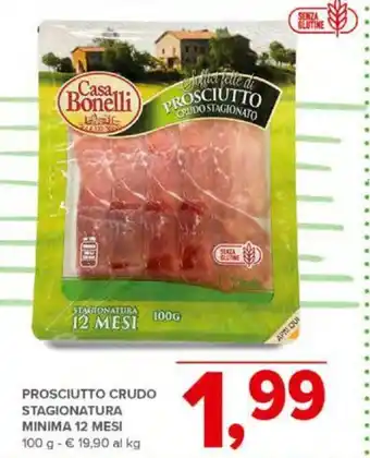 Todis PROSCIUTTO CRUDO STAGIONATURA MINIMA 12 MESI 100 g offerta