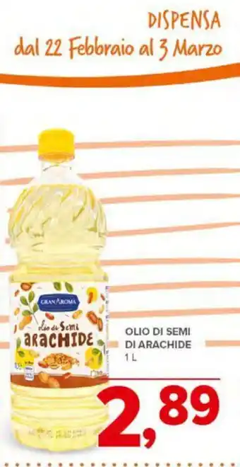 Todis OLIO DI SEMI DI ARACHIDE 1L offerta