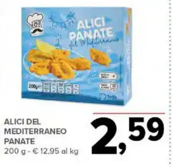 Todis ALICI DEL MEDITERRANEO PANATE 200 g offerta