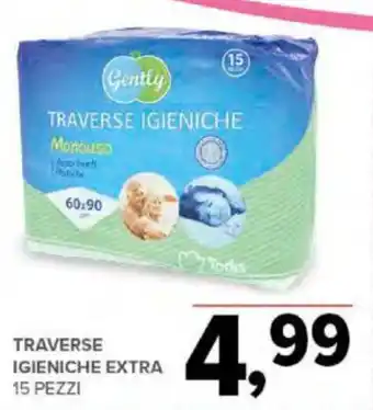 Todis TRAVERSE IGIENICHE EXTRA 15 PEZZI offerta