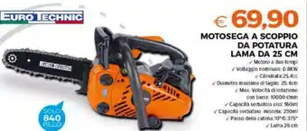 Todis MOTOSEGA A SCOPPIO DA POTATURA LAMA DA 25 CM offerta