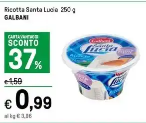 Iper La Grande Ricotta Santa Lucia 250 g GALBANI offerta