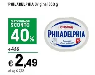 Iper La Grande PHILADELPHIA Original 350 g offerta