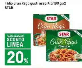 Iper La Grande Il Mio Gran Ragù gusti assortiti 180 g x2 STAR offerta