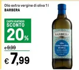 Iper La Grande Olio extra vergine di oliva 1l BARBERA offerta