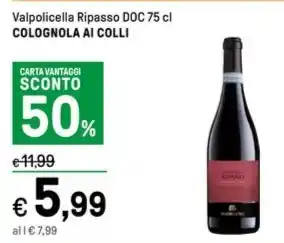 Valpolicella Ripasso DOC 75 cl COLOGNOLA AI COLLI