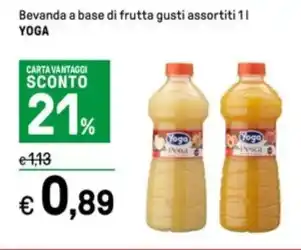 Iper La Grande Bevanda a base di frutta gusti assortiti 1 l YOGA offerta