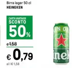 Iper La Grande Birra lager 50 cl HEINEKEN offerta