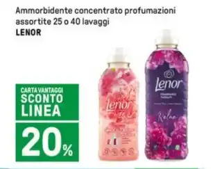 Iper La Grande Ammorbidente concentrato profumazioni assortite 25 o 40 lavaggi LENOR offerta