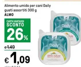 Iper La Grande Alimento umido per cani Daily gusti assortiti 300 g ALMO offerta