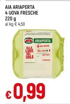 Famila Superstore AIA ARIAPERTA 4 UOVA FRESCHE offerta