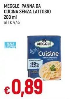 Famila Superstore MEGGLE PANNA DA CUCINA SENZA LATTOSIO 200 ml offerta