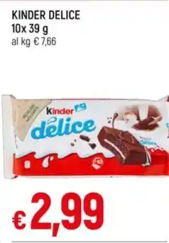 Famila Superstore KINDER DELICE 10x 39 g offerta