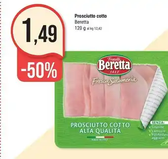 Supermercati Gulliver Beretta Beretta - Prosciutto Cotto Alta Qualità 120 g(ml) offerta