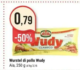 Supermercati Gulliver Aia Wurstel Di Pollo 250 G offerta