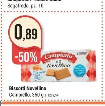 Supermercati Gulliver Campiello Biscotti Novellino offerta