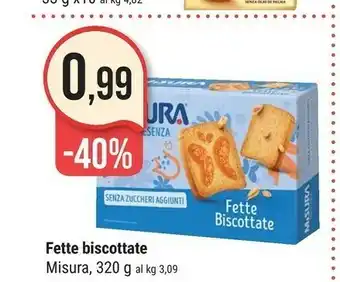 Supermercati Gulliver Misura Fette Biscottate offerta