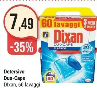 Supermercati Gulliver Dixan Detersivo Duo-caps Classico 60 Lavaggi offerta