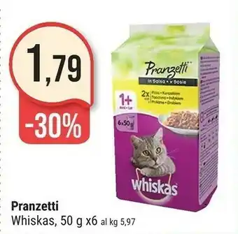 Supermercati Gulliver Whiskas Pranzetti offerta