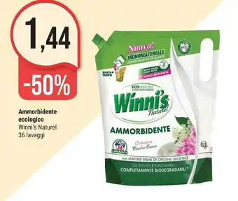 Supermercati Gulliver Winni's Naturel Ammorbidente Ecologico 36 Lavaggi offerta