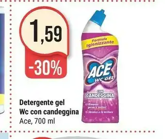 Supermercati Gulliver Ace Detergente Wc Gel Con Candeggina 700ml offerta
