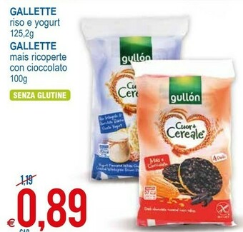 MD Discount Gullon Gallette Riso E Yogurt offerta