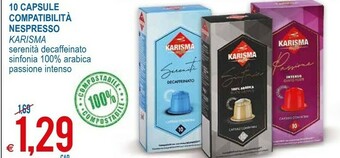 Karisma Capsule Nespresso
