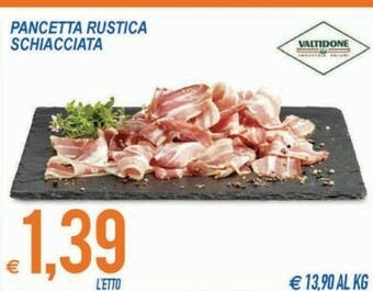 MD Discount Valtidone Pancetta Rustica Schiacciata offerta