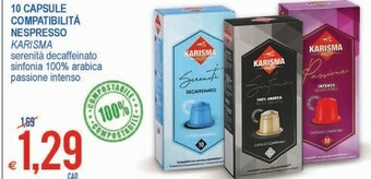 MD Discount Karisma 10 Capsule Compatibilità Nespresso offerta
