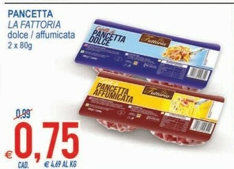 MD Discount La Fattoria Cubetti Di Pancetta Dolce 160 G(ml) offerta