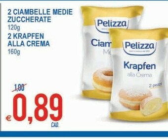 Pelizza 2 Ciambelle Medie Zuccherate
