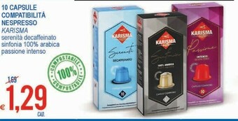 Karisma 10 Capsule Compatibilita Nespresso