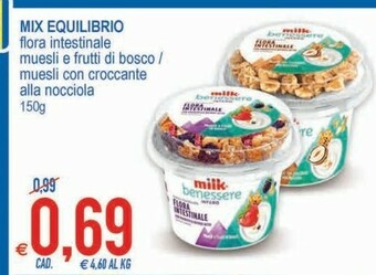 MD Discount Milk Mix Equilibrio Flora Intestinale Muesli E Frutti Di Bosco offerta