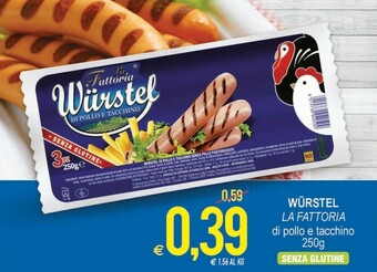 MD Discount La Fattoria Wurstel Di Pollo E Tacchino offerta