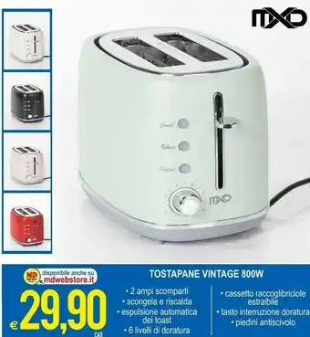 MD Discount MD Tostapane Vintage offerta