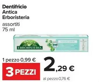 Carrefour Antica Erboristeria Dentifricio offerta