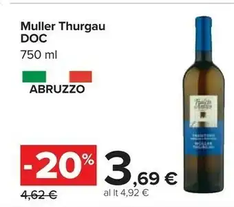 Carrefour Cavit Spumante Brut Muller Thurgau 750 G(ml) offerta