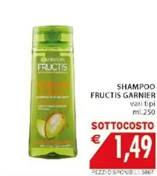 Mercatò Garnier Fructis 3600541966062 Shampoo Per Capelli Donna 250 Ml offerta