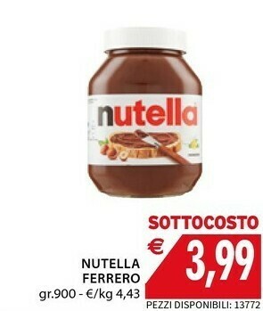 Mercatò Ferrero Nutella offerta