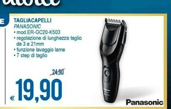 MD Discount Panasonic Tagliacapelli Gc20-k503 Regolazione Di Lunghezza offerta